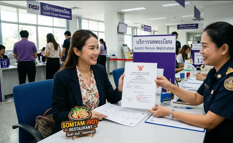 จดทะเบียนจัดตั้งบริษัทจำกัด (ธุรกิจร้านอาหาร)