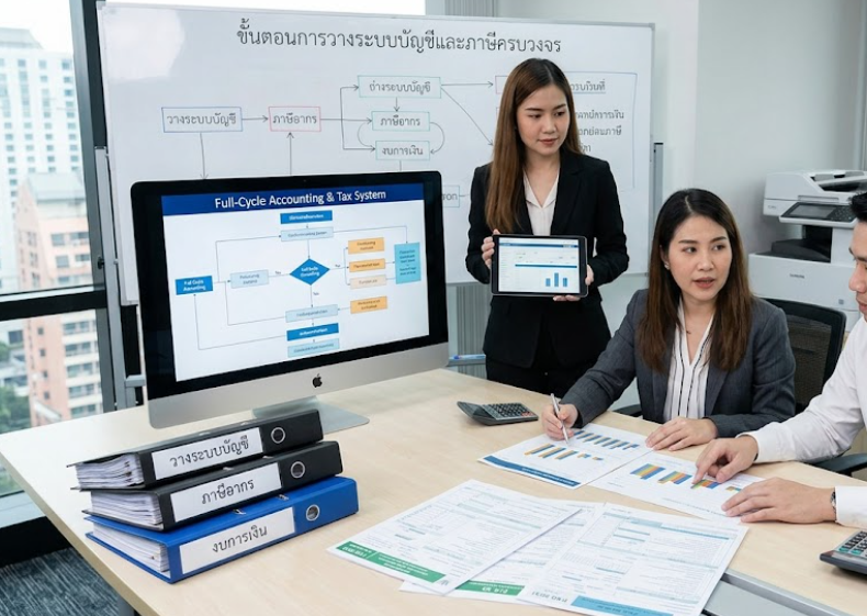 วางระบบบัญชีและภาษีครบวงจร (บริษัท นำเข้า-ส่งออก)